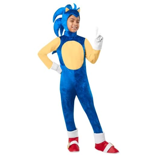 Rubie's Child's Sonic Deluxe Costume, As Shown, Medium