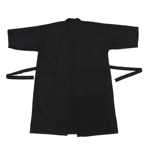 Capa para teñir cabello y cortar, negra con cierre de broche, ropa profesional para peluquería y barbería miniatura 1