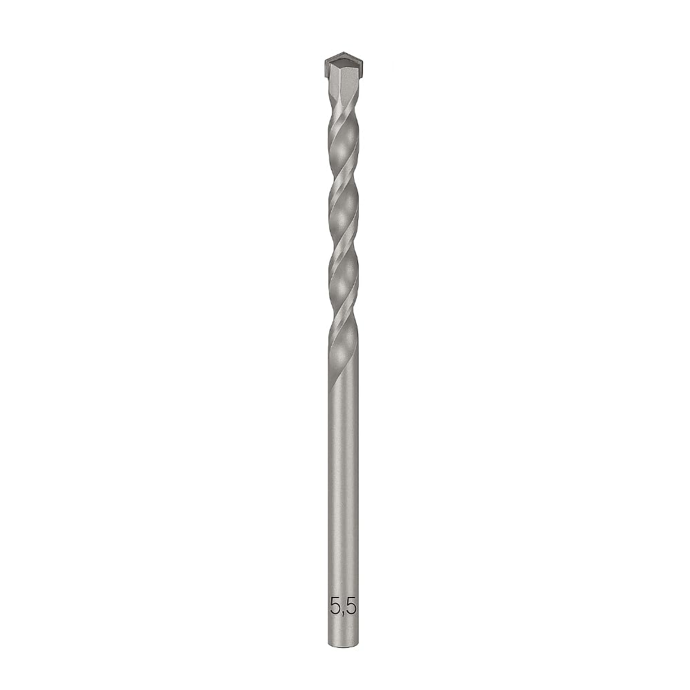 JD Brands Masonry Drill Bits – 5.5mm, 6.5mm, 7mm, 8mm & 10mm – Concrete, Brick, Block, Stone & Wall Drilling Bits – Durable Tungsten Carbide Tip for Power Drills (5.5mm)