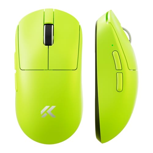 MCHOSE A7 V2 Ultra Wireless Gaming Mouse for Esports 59 g, PAW3950 TI, 42K DPI, TOPSPEED Dual 8K Polling Rate, 130 Hour Battery Life PC/Mac Green