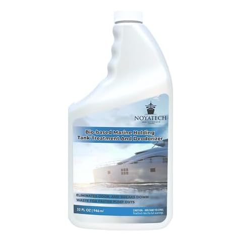NOYATECH Holding Tank Treatment & Deodorizer. Dye-Free Non-Toxic Eliminate Waste, Destroy Odor, Faster Pump Out. Better than powder & pods. Safe for your tank. Works on contact Cover
