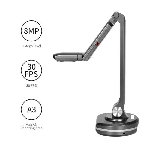 Scanner de livre A3 USB avec caméra de documents et webcam intégrée