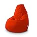 Avalon Pouf Poltrona Sacco per Bambini Bag Jive 68x68x107cm Made in Italy in Tessuto antistrappo Imbottito Colore Arancio