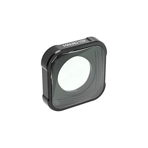 QKOO 15X Macro Lens for GoPro Hero 9 Black/Hero 10 11 12 13 Black Sport Action Camera Close-Up Filter for HERO9 HERO10 HERO11 HERO12 HERO13 Black Cover