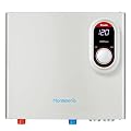 Tankless Water Heater Electric 27kW 240V, Instant On Demand Endless Hot Water Heater with Digital Temperature Display Point of Use for Residential Whole House Shower, ETL Certified