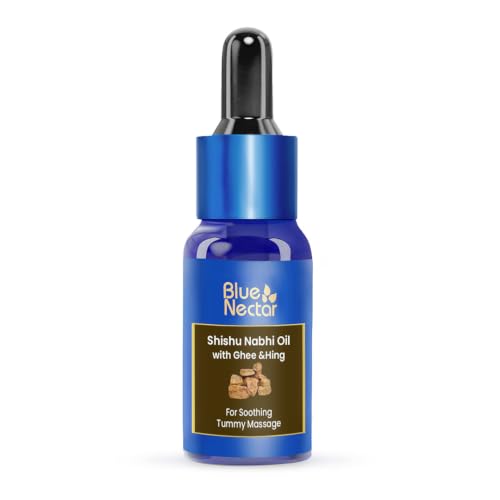 Image of Blue Nectar Baby Nabhi Oil for Colic Relief, Tummy Comfort with Hing & Ghee