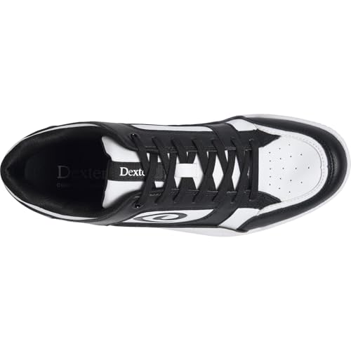 Image of Dexter Men's Royal Bowling Shoe White /Black - Universal Slide Soles - Made for Both Left and Right Handed Bowlers - Athletic Fit - Lightweight