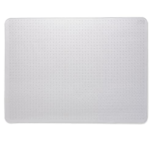 Staples Office Chair Mat, Clear Floor Mats, Low-Pile Carpets, 48 x 36 Inch, Smooth Glide