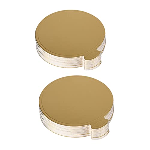 GLEAVI 200Pcs Cake Base Cardboard Boards Thickened Mousse Display Trays for Weddings Birthdays Events Baking Accessories for Cakes Desserts