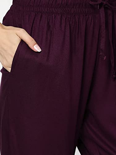 Image of Evolove Women's Polyester Half Sleeves Collared Night Suit Set /Top Pyjama Set Super Soft Comfortable (Nightsuit-Collar-HS-2)