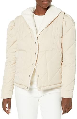 [BLANKNYC] womens Quilted Jacket With Sherpa - Image 3