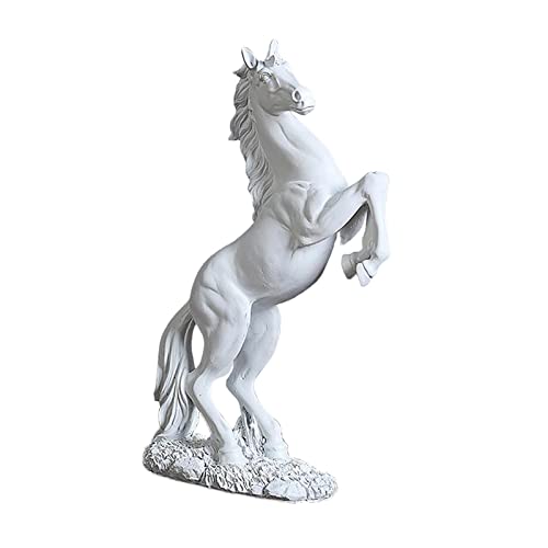 XLWLLNJ Figura de Caballo, Estatua de Resina de Un Caballo, Escultura Moderna para Decoración de Escritorio, Estilo Europeo, para El Hogar/Oficina.,