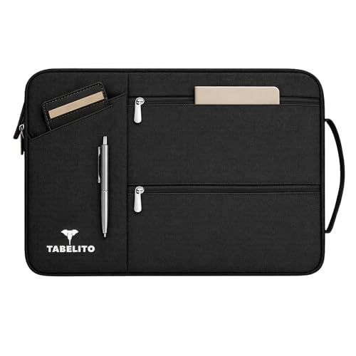 Image of Tabelito Hybrid Laptop Bag Sleeve Case Cover Pouch for 14 Inch Laptop Apple /Dell /Lenovo /Asus /Hp /Samsung /Mi /MacBook /Ultrabook /Thinkpad /Ideapad /Surfacepro (13.3 inch, Black)