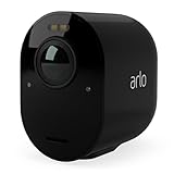 Ultra 2 Cámara de vigilancia, 4K HDR, inalámbrica, visión nocturna a color, campo de visión 180°, zoom 12x, audio bidireccional, negro, interior/exterior, compatible con Alexa y Google