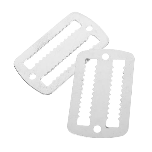 KICHOUSE 2pcs Heavy-Duty Diving Belt Buckle with Serrated Webbing for Scuba Diving Snorkeling and Sailing