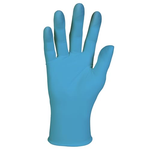 Kleenguard G10 Blue Nitrile Gloves (57372), Medium (Med.), Powder-Free, 6 Mil, Ambidextrous, Thin Mil, 100 Count (Pack of 10)