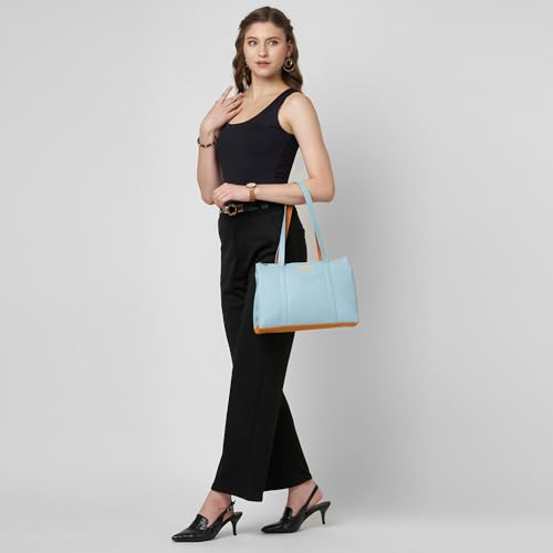 Image of Caprese Basil Small Tote Bag for Women with Comfortable Straps | Stylish, Durable, Multi-Compartment Design for Work, Travel, Shopping | Large Capacity, Ideal for Tab & Essentials