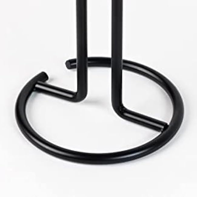 FitWell Mugs Holder, Mug Tree, Coffee Mug Holder, Coffee Mug Tree, Mug Organizer for Cabinet, Mug Holder Stand, Coffee & Tea Cup Storage Rack (Black, 6 Mugs (15H))