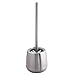 InterDesign Forma Brizo Toilet Bowl Brush and Holder – Bathroom Cleaning Storage, Brushed Stainless Steel