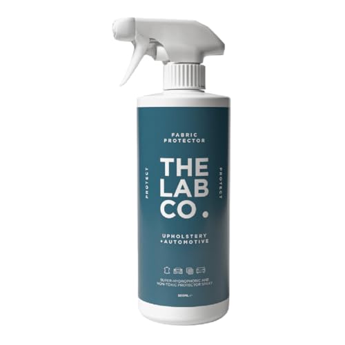 The Lab Co. Fabric and Leather Protector Spray | Non-Toxic | Powerful Waterproof & Stain Repellent for Home Textiles | Suede, Nubuck, Leather & Canvas | All-Natural | 500ml