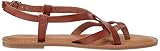 Amazon Essentials Sandales à Lanières Décontractées Femme, Havane, 35 EU - 7