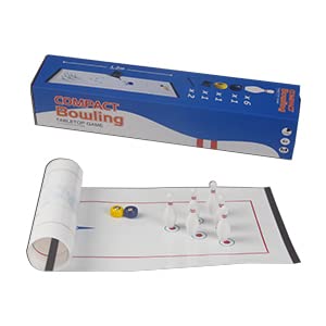 Table Top Bowling Game For Kids And Adult, Funny Game For Family And Friends - Team Board Game Training Is Easy To Set-Up And So Compact For Storage #TOP6