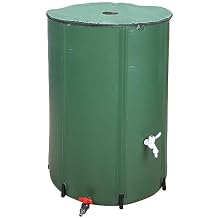 100 Gallon Rain Barrel Folding Portable Water Collection Tank Storage Outdoor