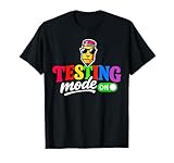 Funny Testing Mode on Testing Day Motivational Teacher Kids T-Shirt