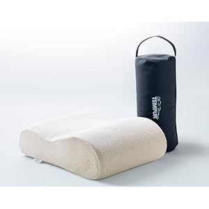 TEMPUR Original Travel Pillow, Luxury Memory Foam Neck Support Cushion for Travelling, Removable Washable Cover (25 x 31 x 10/7 cm)