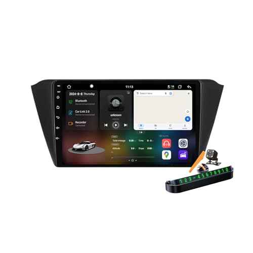 Autoradio 2 Din Android 14.0 GPS Navigation Carplay Fabia