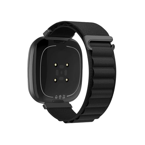 iCO\XgohɓKFitbit Versa 4/3 Sense 2/1p(Black,For Fitbit Versa 3)