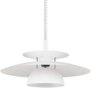 Eglo Brenda Hanging Light Plastic E27, 60 W, White, Chrome