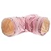 Balacoo Hamster Tunnel Nest Straw Pet Habitat Guinea Pig Hideout Hamster Tube Guinea Pig Tunnel 3 Way Rat Tunnel House Squirrel Toys Mice Tunnels Chinchilla Cage Polyester Cotton Hedgehog