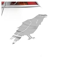 Kiwistar Autoaufkleber Rabe - Matt Schwarz 16,5x10cm Für Heckscheibe