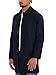 Übergangsmantel Kurzmantel mit Knopfleiste und Kragen Eleganter Mantel für Frühjahr und Herbst für Business und Smart Casual Blau M