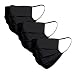 Produktbild von Jungfeld  Stoff Mund Nasen Maske 100% Baumwolle unisex schwarz 3er Pack