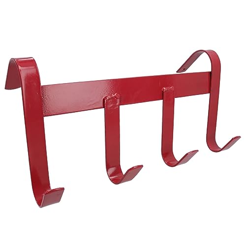 Colgador de caballo AB Tools rojo con 4 ganchos para hípica 2