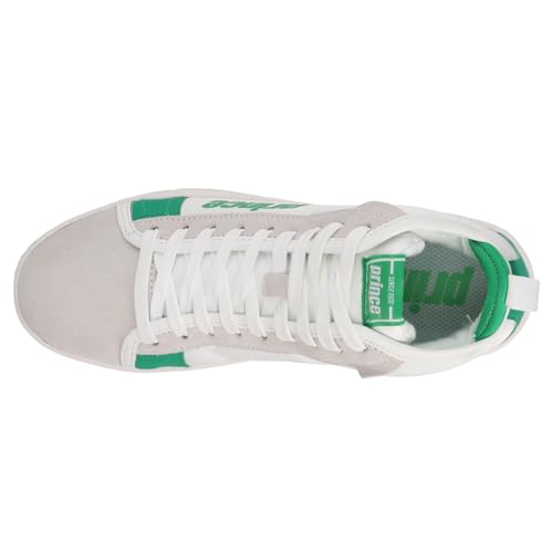 Prince Mens Vintage Cup Baseline High Sneakers Shoes Casual - Green, White - Size 43 M4