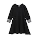 Muslim Girls Islamic Prayer Abayas with Hijab Ramadan Kaftan Abaya Robe Color Block Dresses Dubai Outfits for 0-10 Years