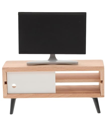 2PCS Tiny TV Set, Miniature Furniture Set for Doll House, Kids Fu...
