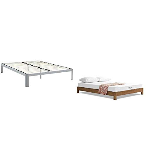 Modway Corinne Full Bed Frame In Gray With Modway Aveline 6" Gel Infused Memory Foam Full Mattress With Certipur-Us Certified Foam #TOP26
