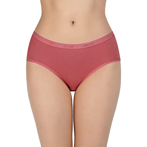Image of Amante Solid Cotton Low Rise Hipster Panty Pack(Pack of 3)