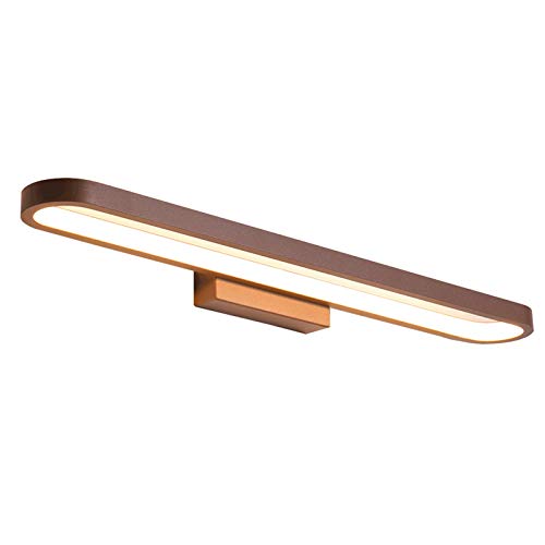 Aplique de Pared Moderno, luz LED para Cuadros con Pantalla acrílica, 3 temperaturas de Color, luz marrón metálica para Espejos y armarios, Ideal para dormitorios, hoteles y restau