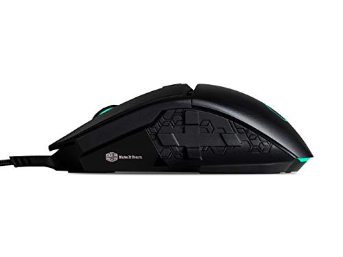 Cooler Master Optical Gaming Mouse (Usb/Gunmetal Black/24000Dpi/8 Buttons/Rgb Led) - Mastermouse Mm830 #TOP2