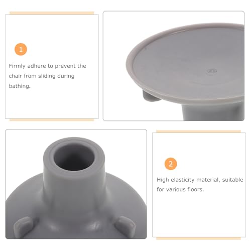 Embouts caoutchouc pour chaise de bain et tabouret de douche x4