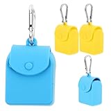 Luxshiny 4 Stücke Tragbare Silikon Aufbewahrungstaschen für Männer Kleine Geldbörse für Münzen...