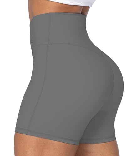 Image of Sunzel Crossover Biker Shorts for Women, No Front Seam V High Waist Yoga Workout Gym Shorts with Tummy Control | 4 Or 6-Inch Inseam, High Waisted, Tummy Control, Crossover Waist, Buttery Soft, No Front Seam, Squat Proof, Compression