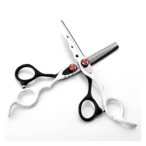 Ciseaux de coiffure avec ensemble de ciseaux amincissants en acier inoxydable