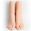 Resafy Soft Silicone Lifesize Female Mannequin Feet 1:1 Realistic Silicone Foot Mannequin Display Shoes Jewerly Sandal Shoe Sock Art Sketch Nail (Pink, 37") #2