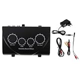 Équipement de karaoké : cette table de mixage audio à double entrée microphone permet également de régler séparément le volume de chaque microphone et intègre un égaliseur karaoké